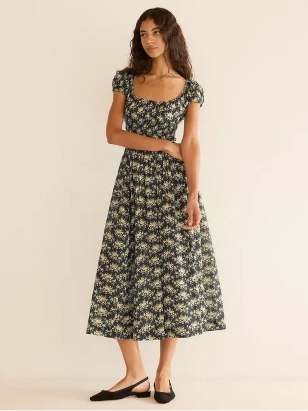DÔEN Quinley Dress Midi Cotton Medium M